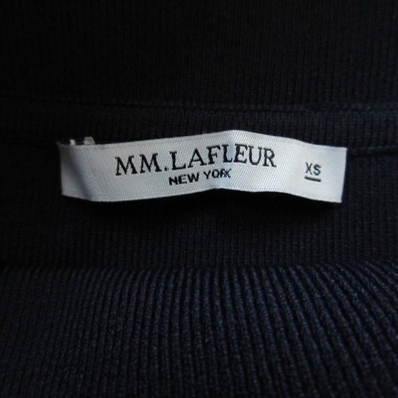 MM LaFleur The Harlem Knit Skirt XS Blue Jardigan Office Siren Minimalist 410 - Picture 2 of 8